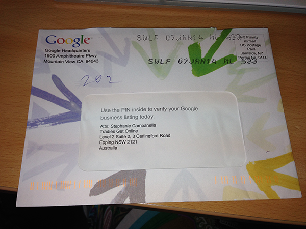 Google places listing for your business.