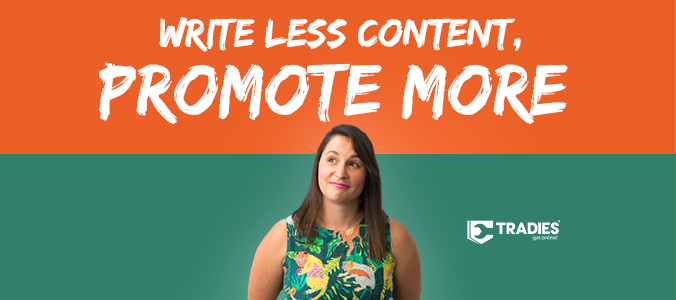 Write less promote more