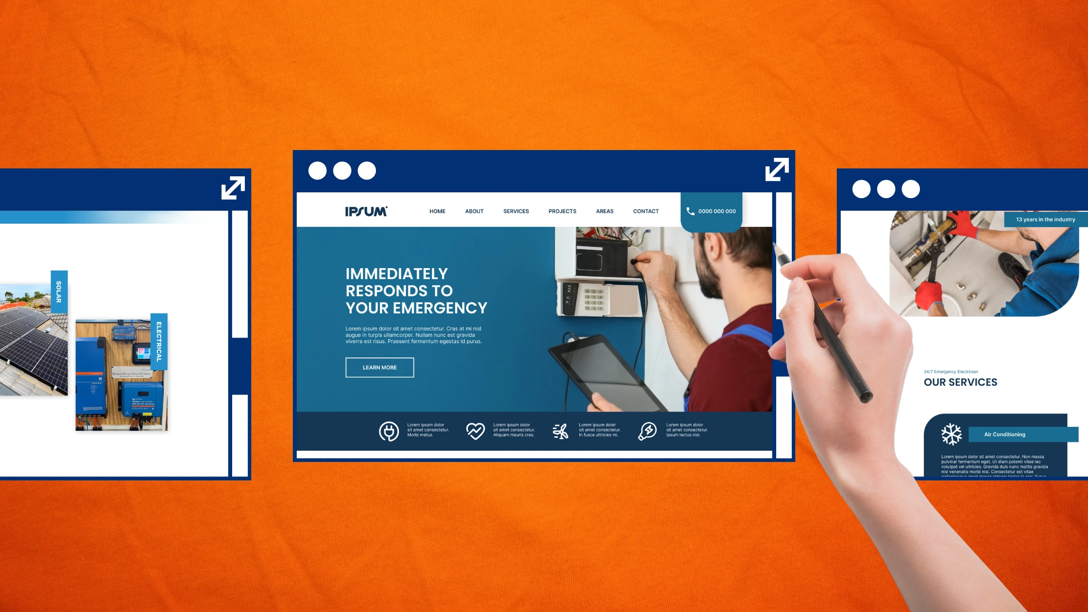 Blog 1 Electrician website content writing the perfect service page featured