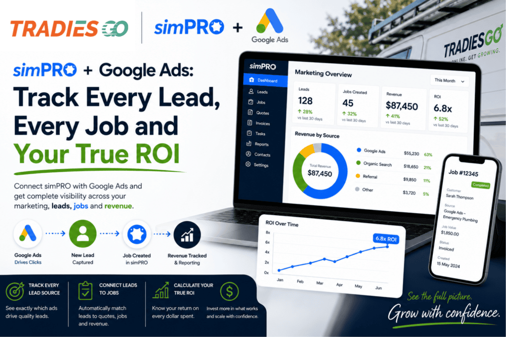 Simpro + google ads: track every lead, every job and your true roi 2 Simpro google ads blog img