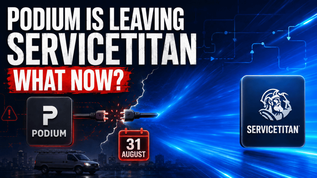 Podium is leaving servicetitan on 31 august. Here’s where to next. 1 Podium service titan splitup